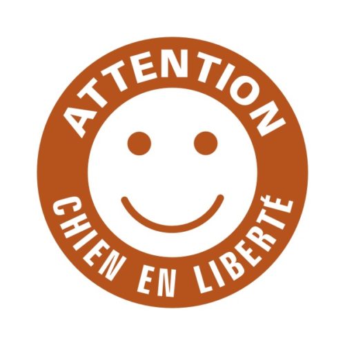 Panneau signalisation attention au chien