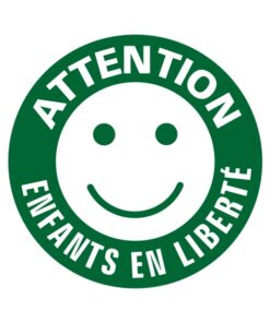 Sticker sécurité enfants en liberté