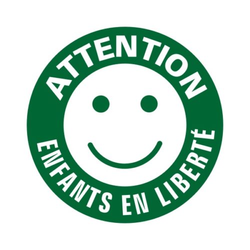 Sticker sécurité enfants en liberté