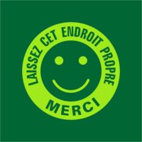 Panneau laissez cet endroit propre