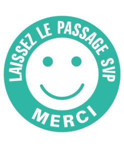 Sticker à coller laissez le passage pour le parking