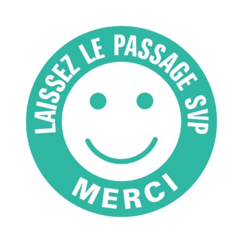 Sticker à coller laissez le passage pour le parking