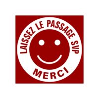 Sticker laissez le passage libre Sticker à coller laissez le passage
