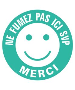 Panneau interdiction de fumer pour les accès aux espaces non fumeur