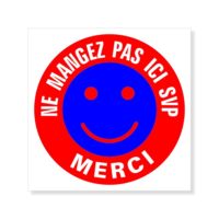 Panneau signalisation ne mangez pas ici