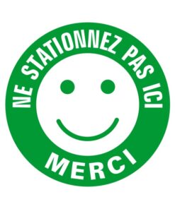 Panneau stationnement gênant signalétique smiley