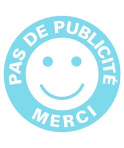 Sticker pas de publicité autocollant