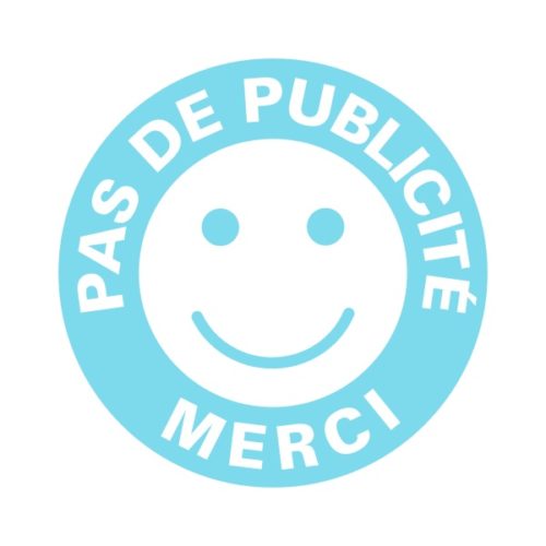 Sticker pas de publicité autocollant