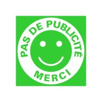 Panneau anti publicité boite aux lettres Sticker pas de publicité boite aux lettres