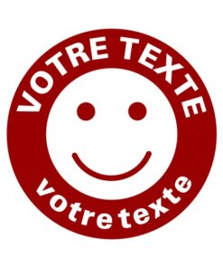 Sticker signalétique personnalisé avec mon texte