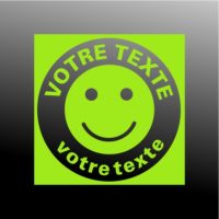 Sticker ou panneau informatif personnalisé