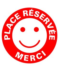 Sticker place de stationnement réservée pour parking garage