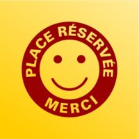 Sticker stationnement place réservée Sticker stationnement place réservée