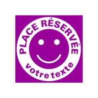 Stiker place réservée nominative Plaque stationnement réservé nominative