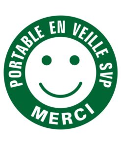 Sticker portable en veille ici SVP