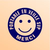 Sticker portable en veille dans cet espace