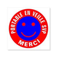 Panneau ou sticker portable en veille SVP