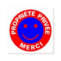 Panneau propriété privée signalisation