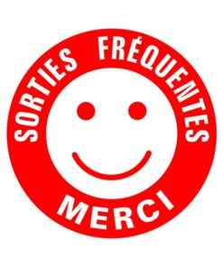 Sticker porte de garage stationnement sorties fréquentes