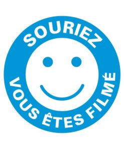 Sticker surveillance vidéo