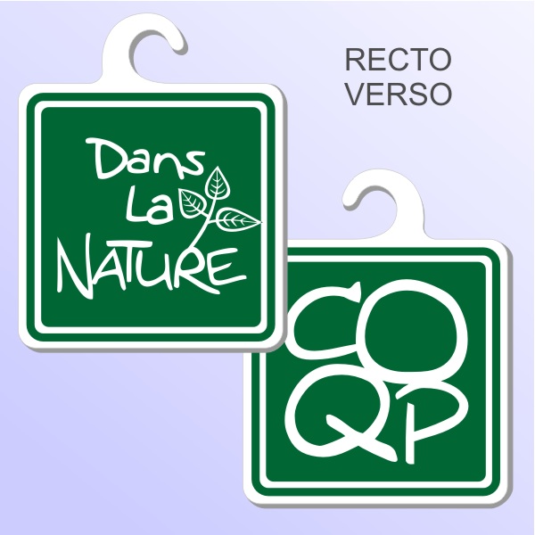 Plaque de porte réversible dans la nature pour les WC Sticker réversible pour les toilettes, aller dans la nature sticker original humour pour la maison