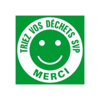 Sticker tri sélectif triez vos déchets Sticker tri sélectif triez vos déchets