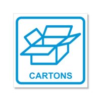 Sticker pour recyclage des cartons Sticker développement durable recyclage du carton