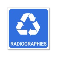 Sticker pour le recyclage des radiographies médicales