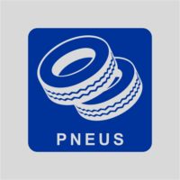 Sticker signalisation tri sélectif des pneumatiques