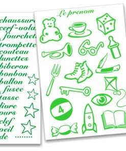 16 stickers décoration pour enfants