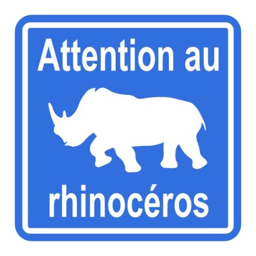 Attention au rhinocéros