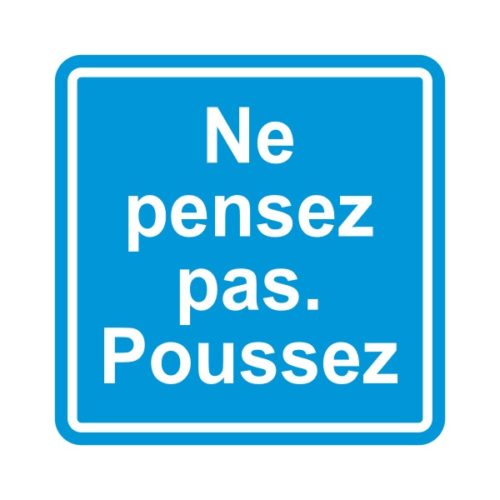 Sticker autocollant pour WC genre humour intello