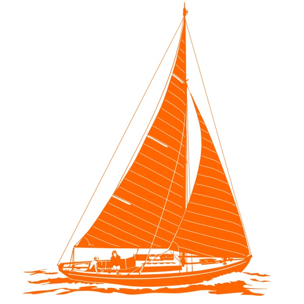 Sticker de voiliers de croisière et de pêche pour la décoration murale