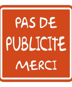 panneau ou sticker anti publicité pour la boite aux lettres familiale