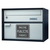 Panneau ou sticker pas de pub pour la boite aux lettres de la maison