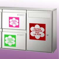 Sticker faites l'amour pas la pub sticker pas de publicité fleur