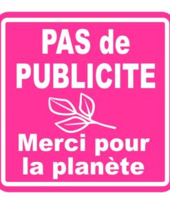 sticker ou panneau adhésif pas de publicité merci pour la planète