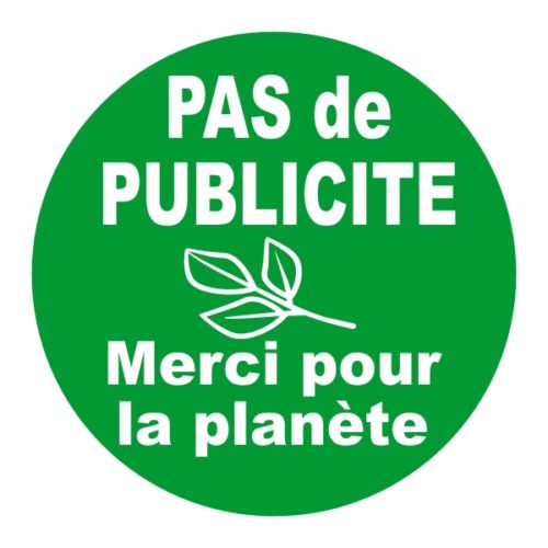 Sticker pas cher anti publicité