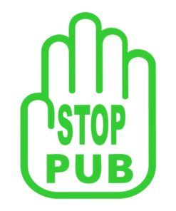 Sticker sigle pas cher stop à la publicité