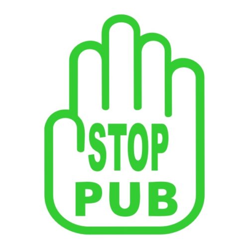 Sticker sigle pas cher stop à la publicité