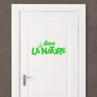 Sticker signalétique naturelle pour les toilettes