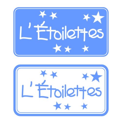 Plaque déco pour la porte des toilettes