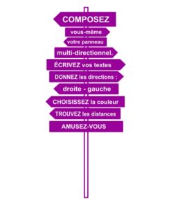 panneau signalétique personnalisé