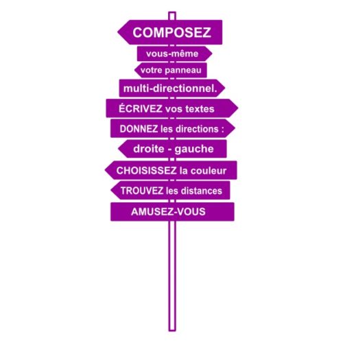 panneau signalétique personnalisé