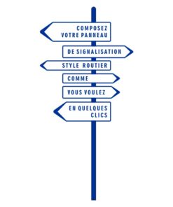 Sticker panneau de flèches style panneaux routiers