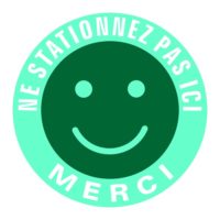 Smiley signalétique pour le stationnement gênant