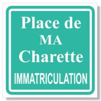 Sticker de stationnement personnalisé pour la place de ma charrette