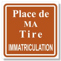 Sticker de signalisation pour le stationnement de ma tire