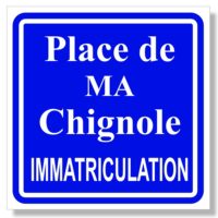 Sticker de signalisation pour le stationnement de ma chignole