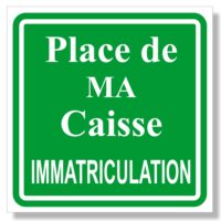 Sticker de signalisation pour le stationnement de ma caisse